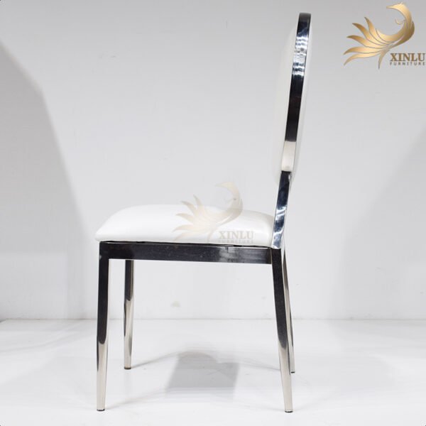 Gold Dining Chair Stainless Steel Design for Hotel Weddings Events and Banquets - Image 5
