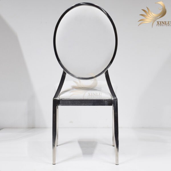 Gold Dining Chair Stainless Steel Design for Hotel Weddings Events and Banquets - Image 3