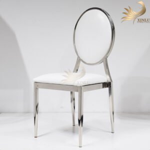 Gold Dining Chair Stainless Steel Design for Hotel Weddings Events and Banquets